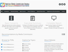 Tablet Screenshot of mediacommissionreview.org